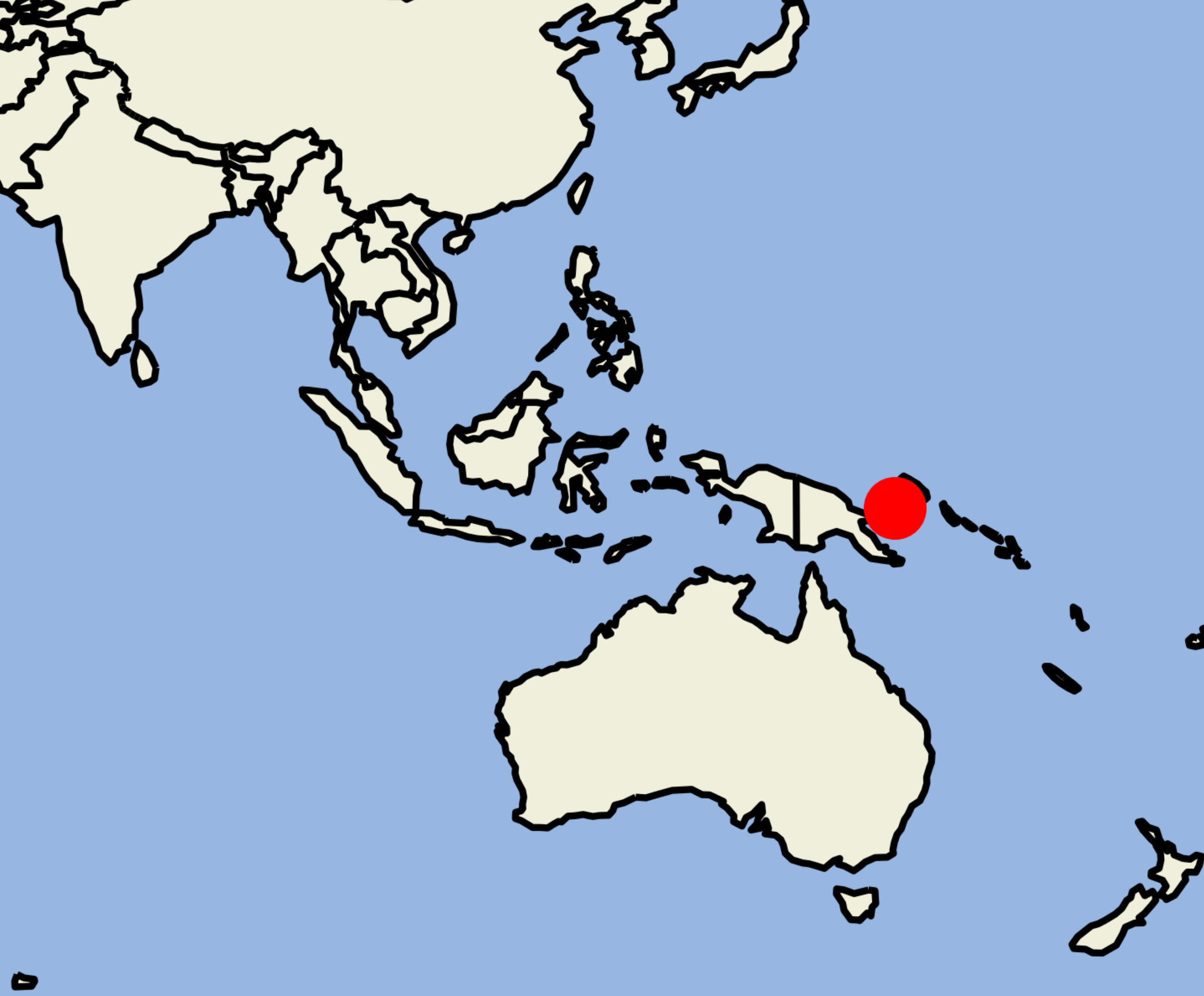 clownfish distribution map